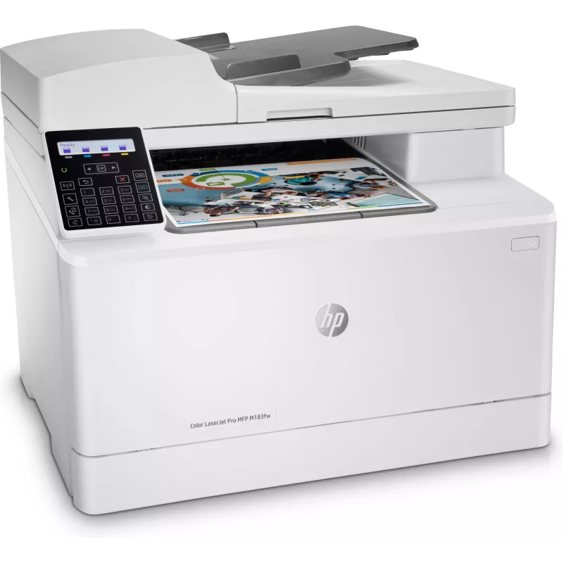 HP Color LaserJet Pro MFP M183fw, Laser, impressão a cores, 600 x 600 DPI, A4, impressão direta, branco