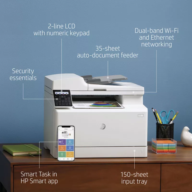 HP Color LaserJet Pro MFP M183fw, Laser, impressão a cores, 600 x 600 DPI, A4, impressão direta, branco