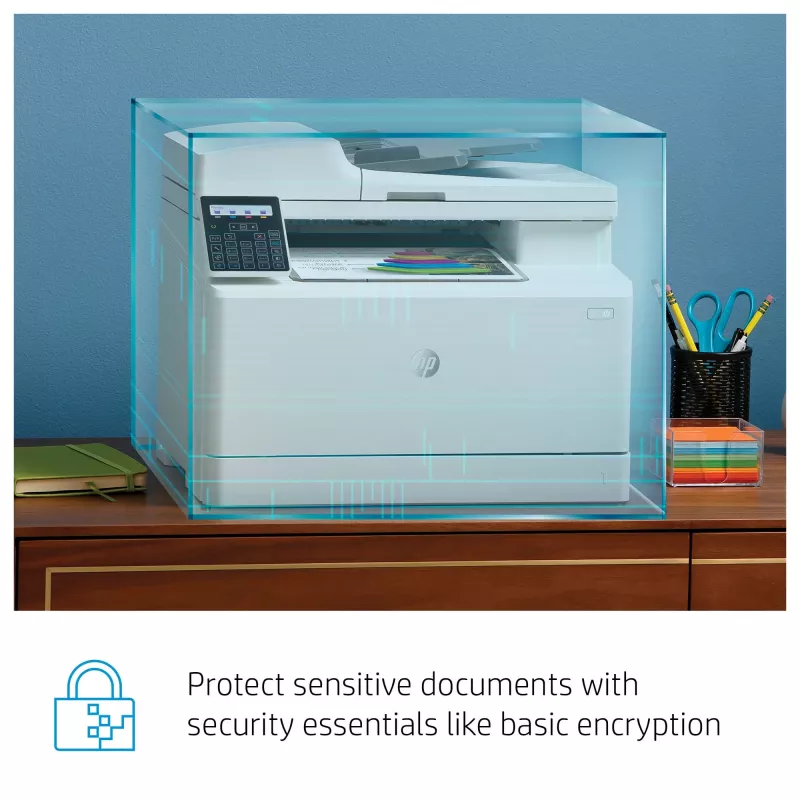 HP Color LaserJet Pro MFP M183fw, Laser, impressão a cores, 600 x 600 DPI, A4, impressão direta, branco