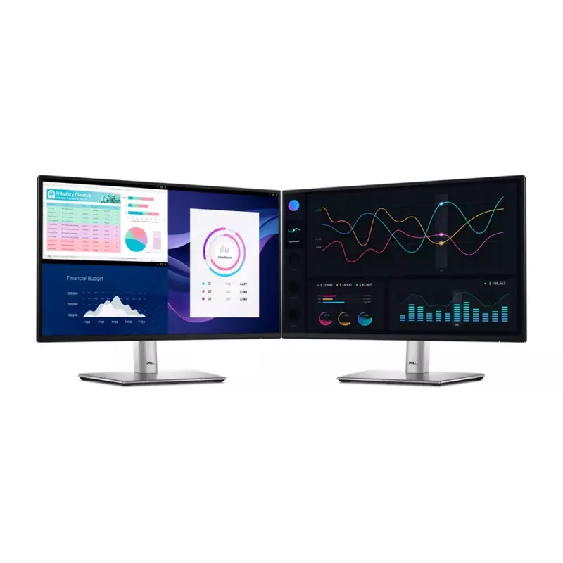 Monitor DELL P Series P2225H 54,6 cm (21,5 polegadas) 1920 x 1080 píxeis Full HD LCD preto, prateado