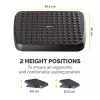 Fellowes Standard apoio para os pés, preto