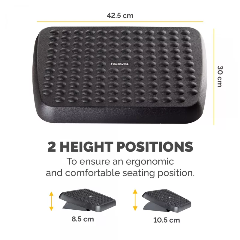 Fellowes Standard apoio para os pés, preto