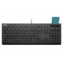 Teclado com fio Full-Size com leitor de cartões Lenovo Smartcard Wired II — layout alemão, USB, 106 teclas, preto