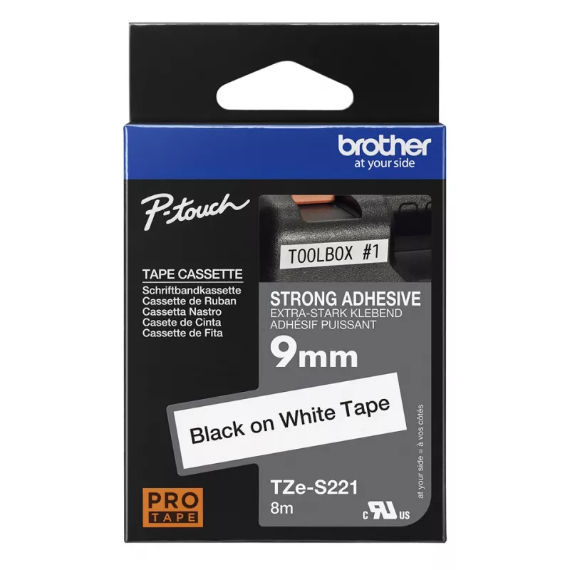 Fita de etiquetagem Brother TZE-S221 TZ