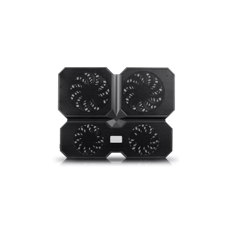 Base de arrefecimento DeepCool MULTI CORE X6 — 4 ventoinhas, para portáteis de 15,6 polegadas, alimentação USB, 380×295×24 mm, 2 portas USB