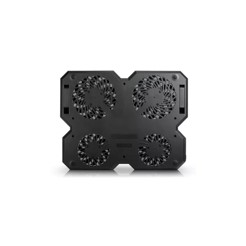Base de arrefecimento DeepCool MULTI CORE X6 — 4 ventoinhas, para portáteis de 15,6 polegadas, alimentação USB, 380×295×24 mm, 2 portas USB