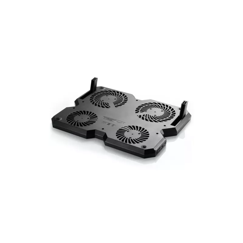 Base de arrefecimento DeepCool MULTI CORE X6 — 4 ventoinhas, para portáteis de 15,6 polegadas, alimentação USB, 380×295×24 mm, 2 portas USB