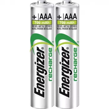 Bateria recarregável Energizer Power Plus AAA NiMH 1,2 V, 2 unid., 44,5 mm x 10,5 mm, 11 g