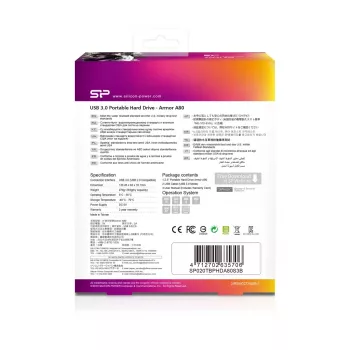 Disco externo Silicon Power Armor A80 2 TB USB 3.2