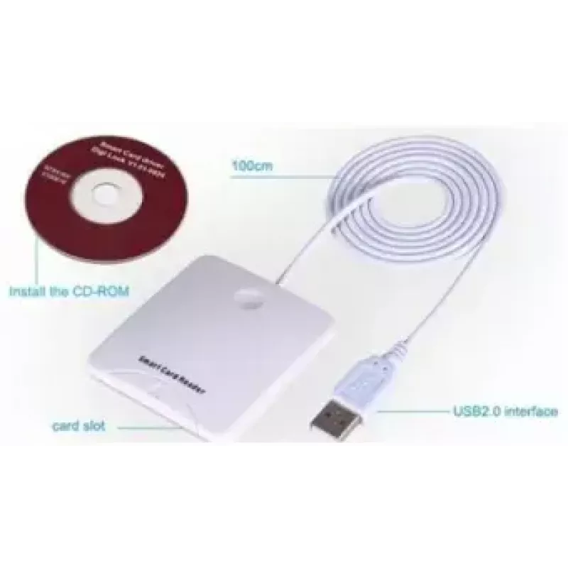 Leitor de cartões inteligentes Transcend USB PC/SC N68 branco