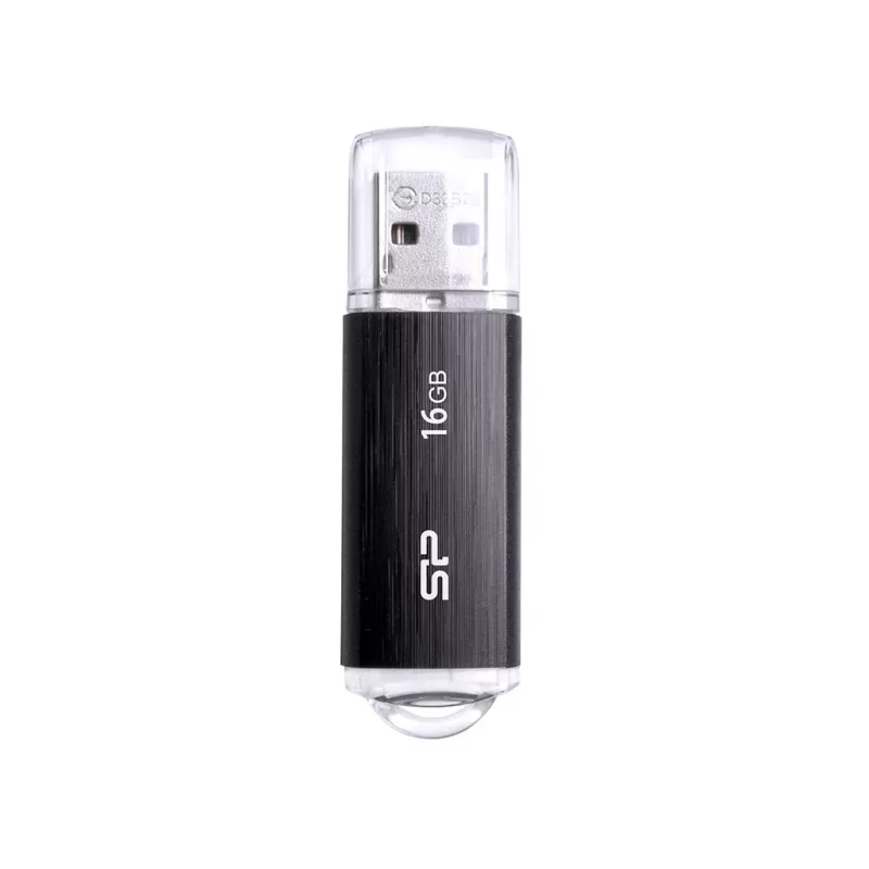 SILICON POWER Ultima U02 - 16GB Pen USB - USB 2.0 - preto (moq-30)