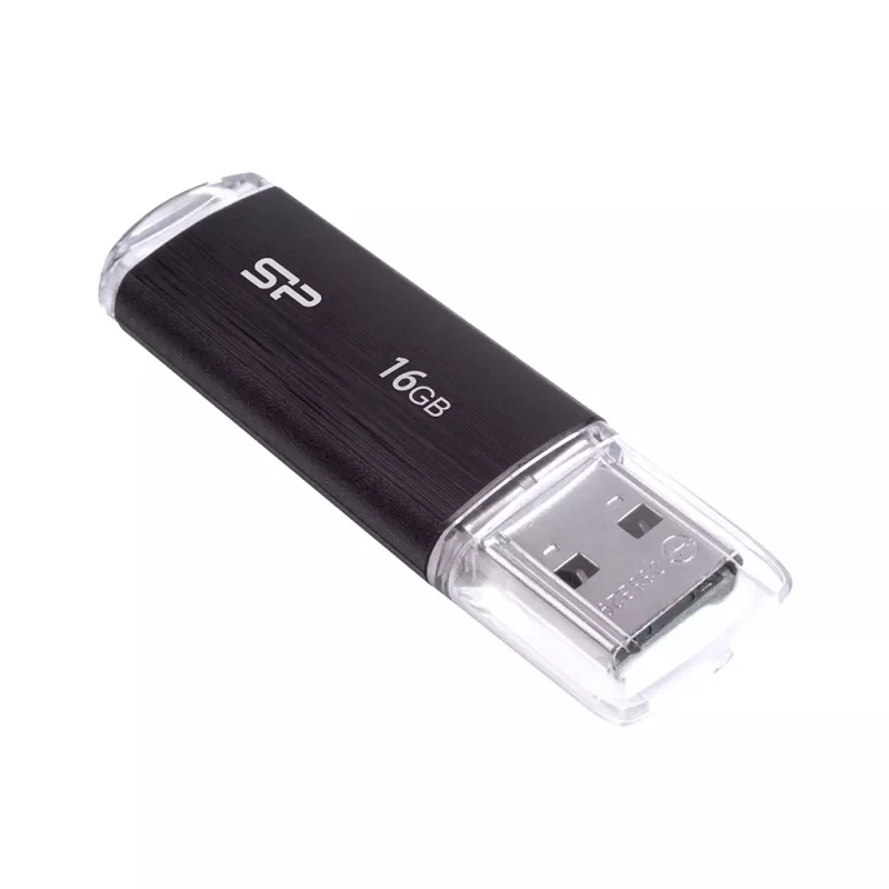 SILICON POWER Ultima U02 - 16GB Pen USB - USB 2.0 - preto (moq-30)