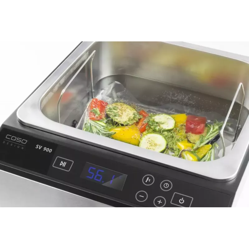 Cozinhador sous vide de imersão Caso SV900 2000 W aço inoxidável bomba de circulação submersível para cozedura precisa a baixa temperatura