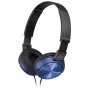 Sony MDR-ZX310, com fios, 10 - 24000 Hz, música, 125 g, auscultadores, azul