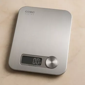 Balança de cozinha Caso 3265 aço inoxidável retangular balança de cozinha eletrónica