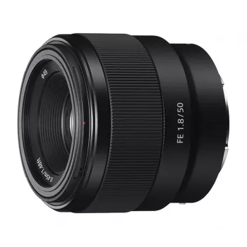 Objetiva Sony FE 50mm F1.8 SLR preta SEL50F18F.SYX
