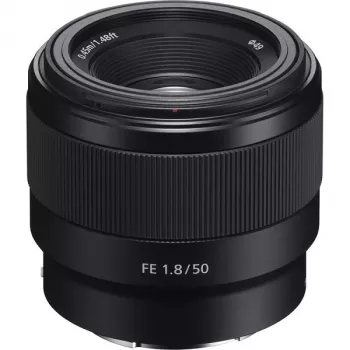 Objetiva Sony FE 50mm F1.8 SLR preta SEL50F18F.SYX