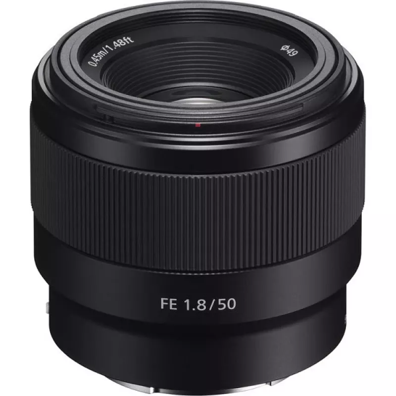 Objetiva Sony FE 50mm F1.8 SLR preta SEL50F18F.SYX