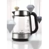 Chaleira elétrica Eta 1,7 L 2200 W preto aço inoxidável transparente