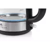 Chaleira elétrica Eta 1,7 L 2200 W preto aço inoxidável transparente