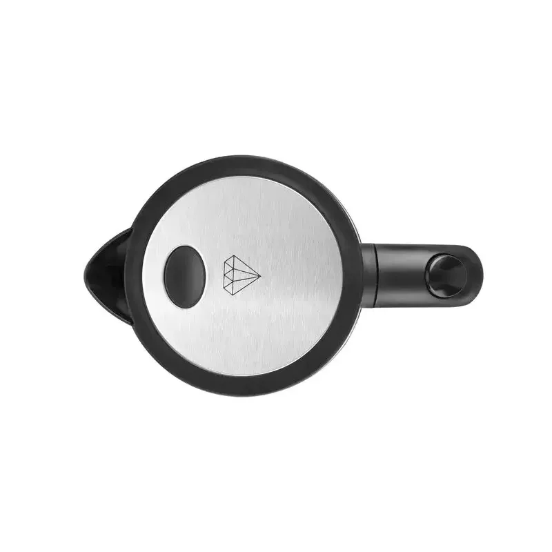 Chaleira elétrica Eta 1,7 L 2200 W preto aço inoxidável transparente