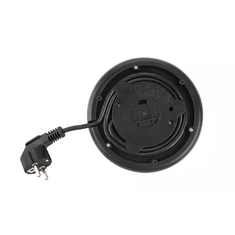 Chaleira elétrica Eta 1,7 L 2200 W preto aço inoxidável transparente
