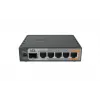 MikroTik RB760iGS hEX S router com fios, 5x Gigabit RJ45, 1x SFP, 1x USB 2.0, saída PoE, preto