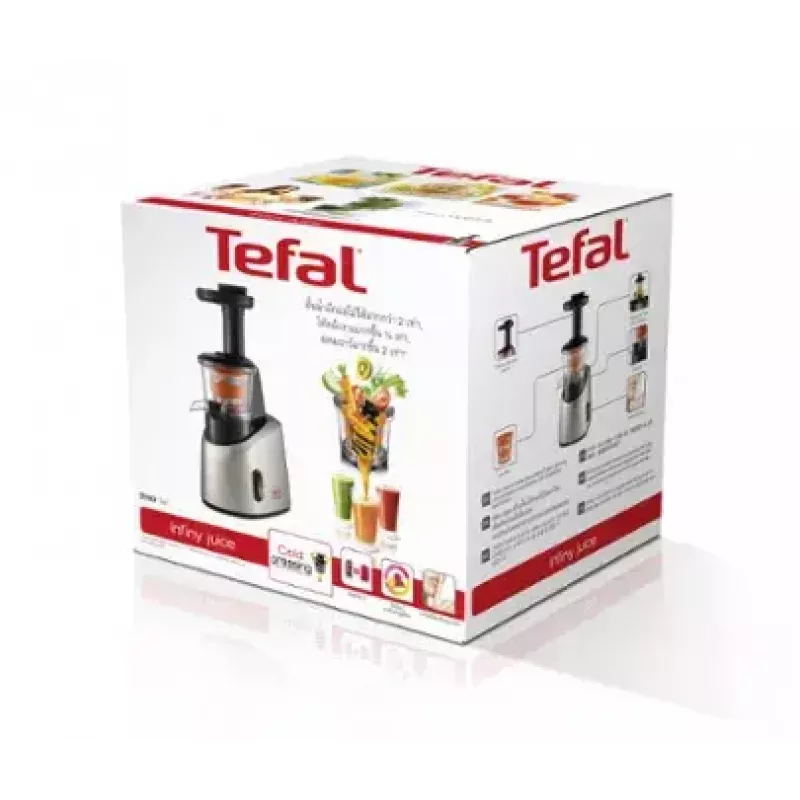 Tefal Infiny Juice ZC255B centrifugadora 200 W cinzento, prateado