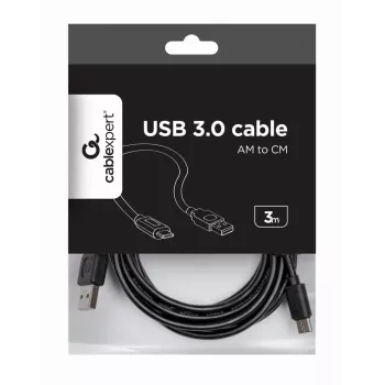 Cabo GEMBIRD USB 2.0 Type-A para Type-C (AM/CM), 3 m