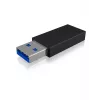 ICY BOX IB-CB015 USB Type-C 3.1 (Gen 2) USB Type-A 3.1 (Gen 2) preto