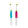 ETA Sonetic ETA129490070 escova de dentes infantil a pilhas com copo e suporte, 2 cabeças, 2x AAA, temporizador de 2 minutos, rosa