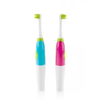 Escova de dentes elétrica rotativa para criança ETA Eta pilha AAA 1 cabo 1 cabeça de escova rosa 145×80×215 mm