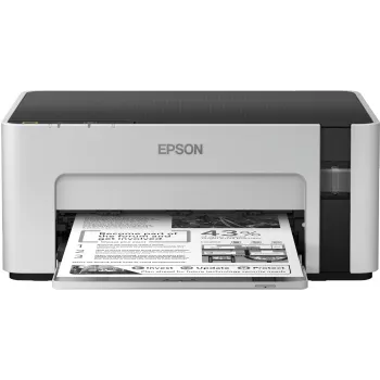 Impressora de jato de tinta Epson EcoTank ET‑M1100 — monocromática, A4, 32 ppm, 1440×720 dpi, depósito de tinta integrado, USB 2.0, cinzento/preto