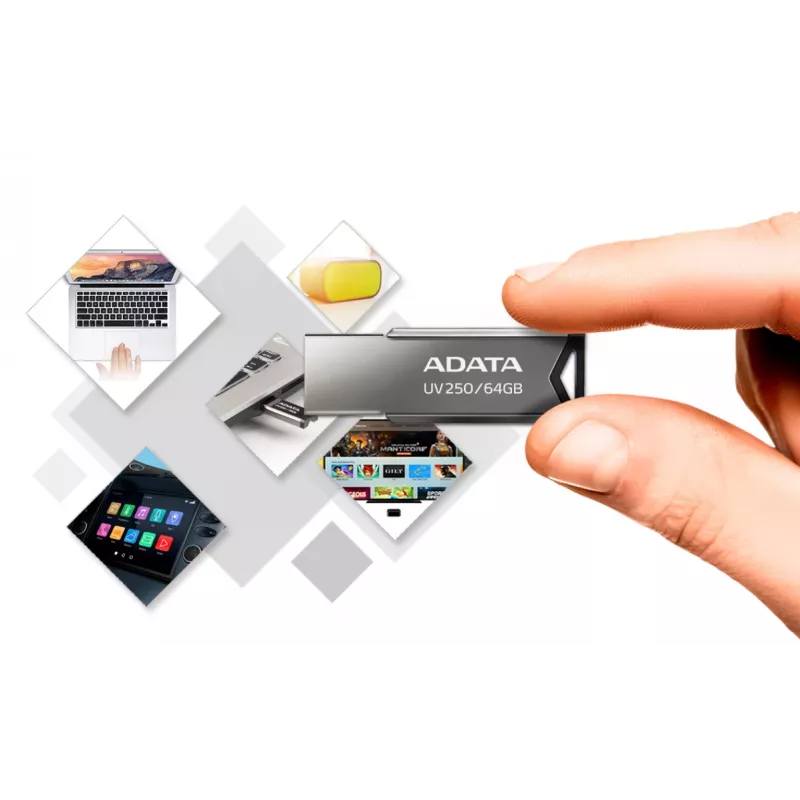 Pen drive ADATA UV250 16 GB USB Type-A 2.0 Prateado