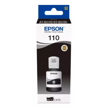 Garrafa de tinta Epson XL 110 EcoTank preto – tinta preta de alto rendimento, até 7.500 páginas