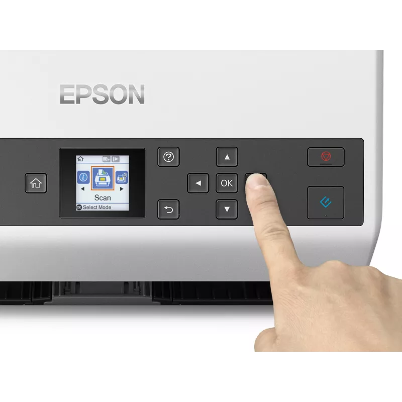 Digitalizador de alimentação Epson WorkForce DS-870 600 x 600 DPI A4 Cinzento, Branco