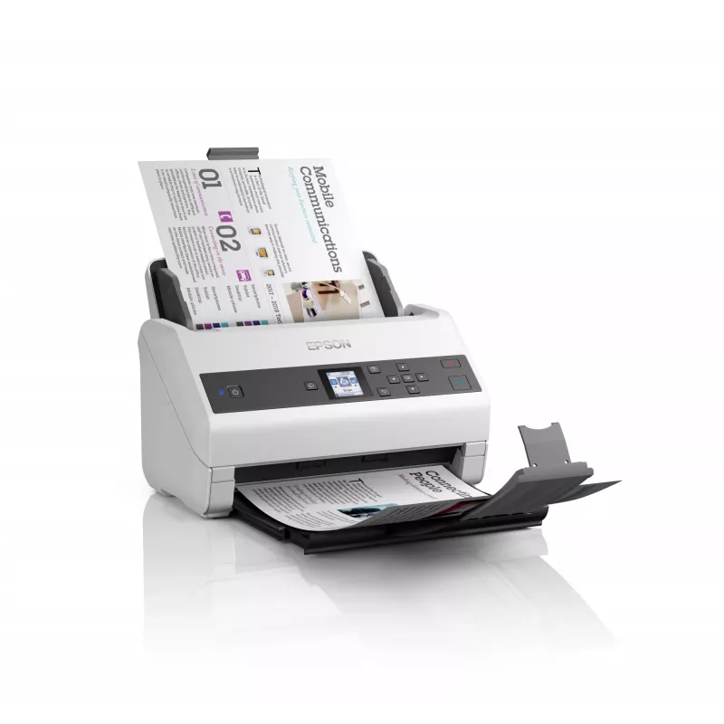 Digitalizador de alimentação Epson WorkForce DS-970 600 x 600 DPI A4 Cinzento, Branco
