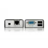 Extensor KVM ATEN MINI USB VGA (100 m), Transmissor e recetor, Com fios, 100 m, Cat5, 1920 x 1200 píxeis, Preto