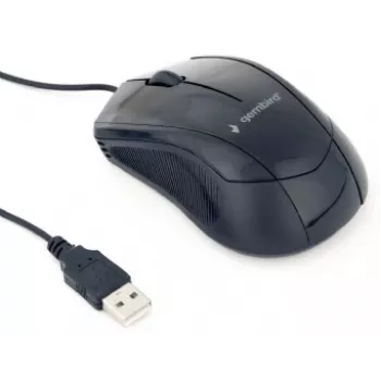 Rato ótico GEMBIRD MUS-3B-02 - 3 botões Roda USB Preto