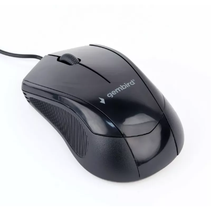 Rato ótico GEMBIRD MUS-3B-02 - 3 botões Roda USB Preto
