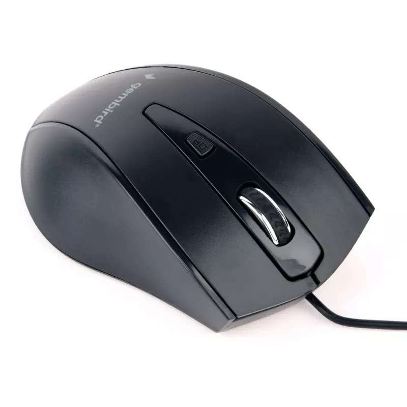 Rato ótico USB para destros GEMBIRD MUS-4B-02 — 1200 DPI, 4 botões, com fios, preto