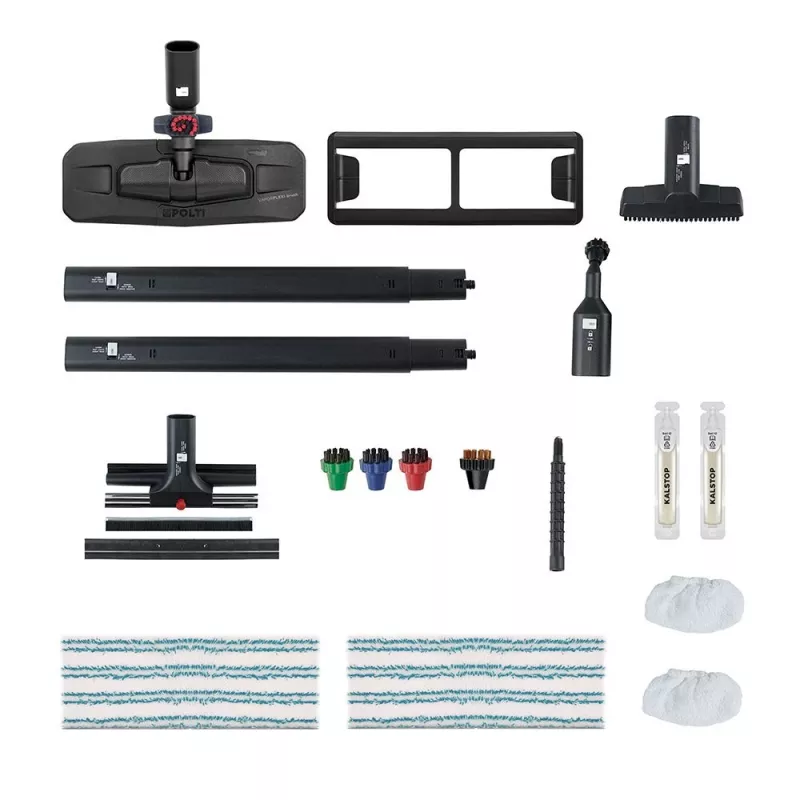 Limpa-vapor vertical Polti Vaporetto Pro 95_Turbo Flexi 1100 W Preto, Verde