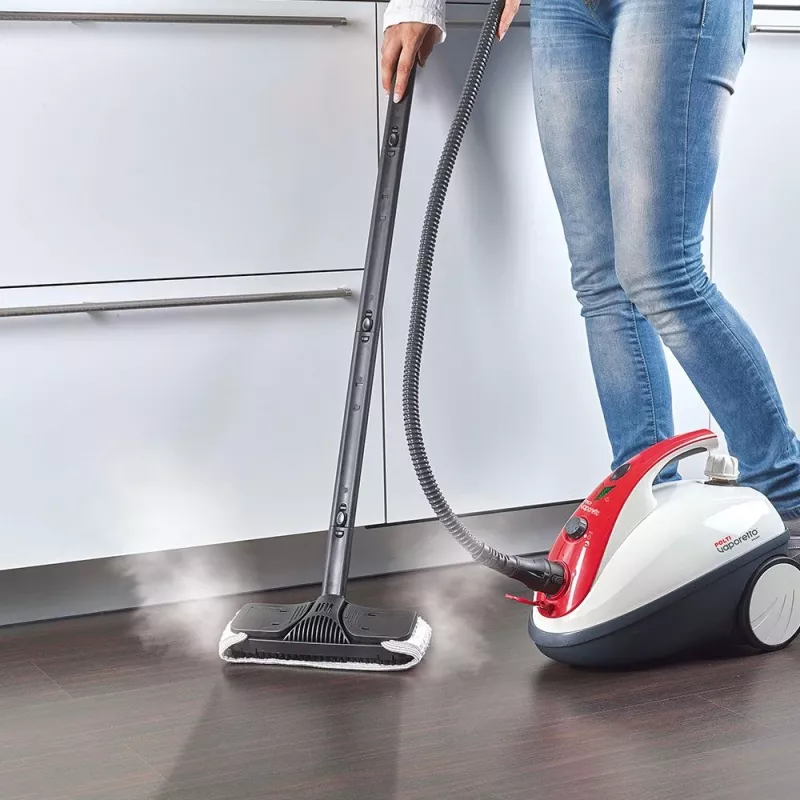 Limpa-vapor vertical Polti Vaporetto Smart 30_R 1,6 L 1800 W Vermelho, Branco