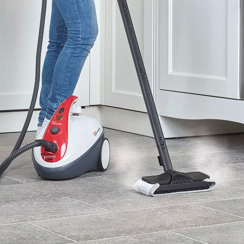Limpa-vapor vertical Polti Vaporetto Smart 30_R 1,6 L 1800 W Vermelho, Branco