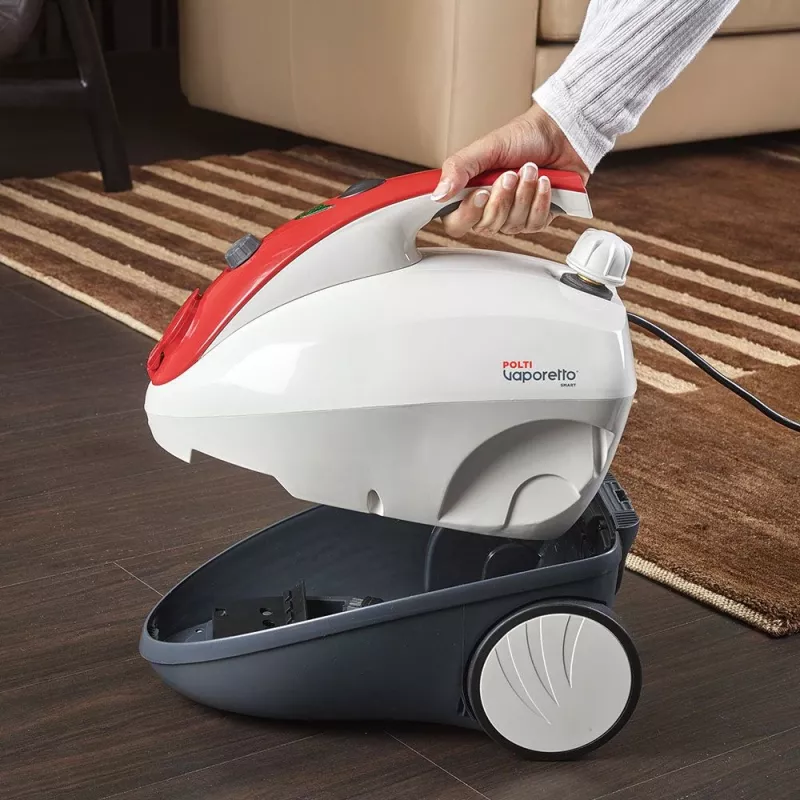 Limpa-vapor vertical Polti Vaporetto Smart 30_R 1,6 L 1800 W Vermelho, Branco