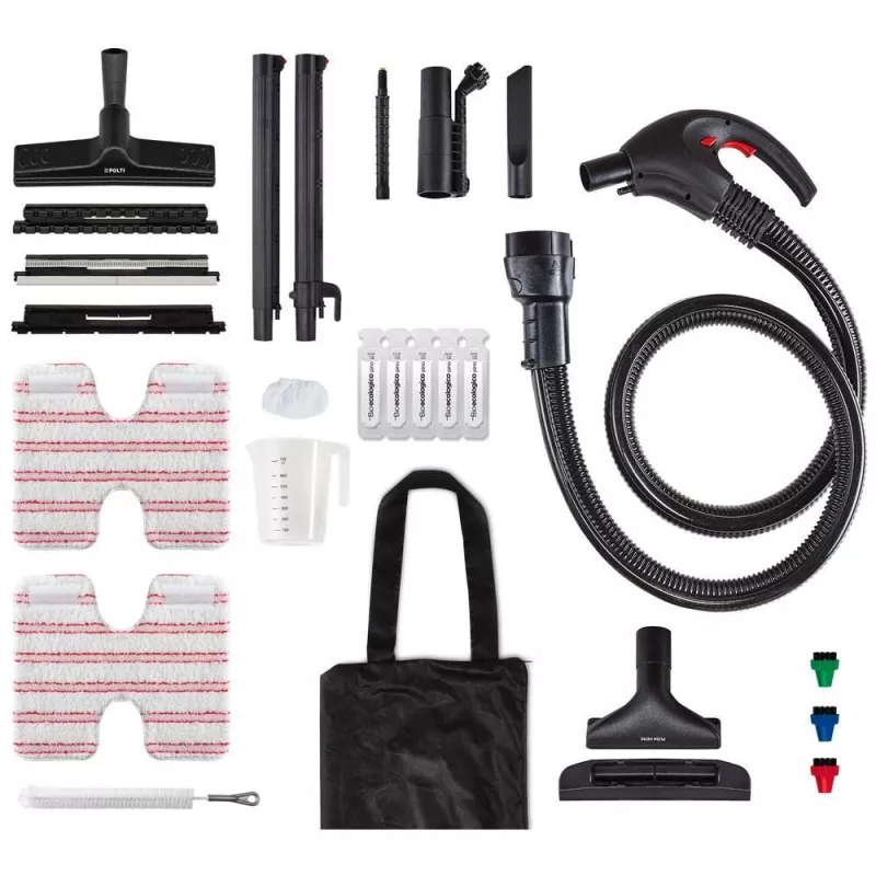 Limpa-vapor vertical Polti Vaporetto Lecoaspira FAV50 Multifloor 1,8 L 1350 W Vermelho, Branco