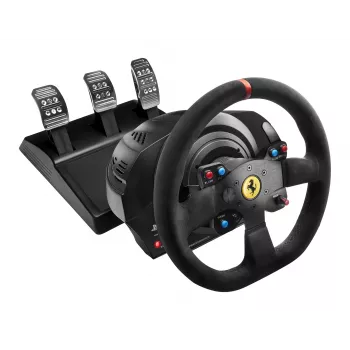 Volante Thrustmaster T300 Ferrari Integral Racing Wheel Alcantara Edition preto + pedais analógico / digital PC, PlayStation 4, PlayStation 3