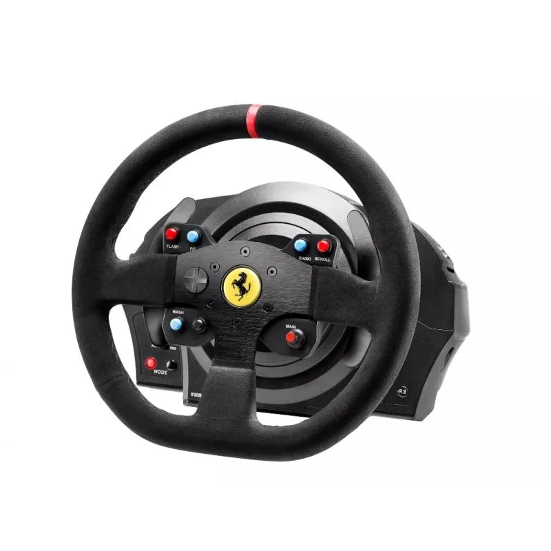 Volante Thrustmaster T300 Ferrari Integral Racing Wheel Alcantara Edition preto + pedais analógico / digital PC, PlayStation 4, PlayStation 3