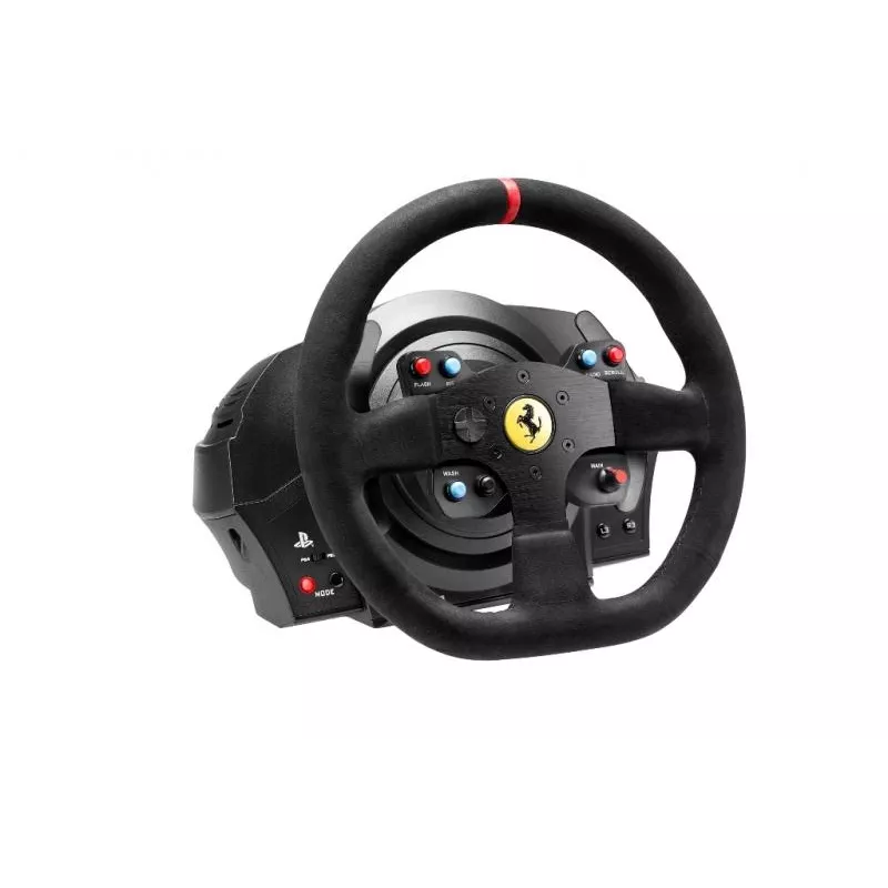 Volante Thrustmaster T300 Ferrari Integral Racing Wheel Alcantara Edition preto + pedais analógico / digital PC, PlayStation 4, PlayStation 3