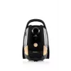 Aspirador de pó com saco ETA Avanto 3 L — 800 W, 3 L saco, filtração HEPA, limpeza a seco, estofos/pavimentos duros/alcatifas, preto/bege